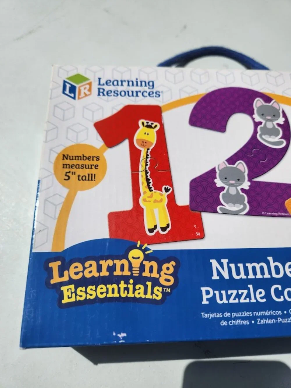 Learning Resources Number Toddler Toy Puzzle Cards 40-piece set for ages 3 and u